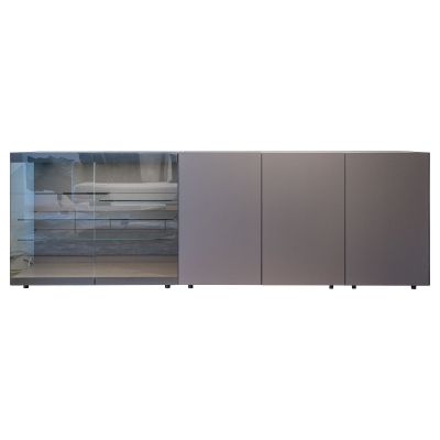 Sideboard mit Vitrine Cube light