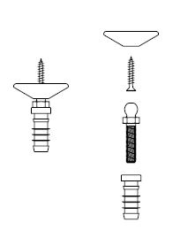 Befestigungssatz für starke Schrägstellung - Eiermann-Tisch