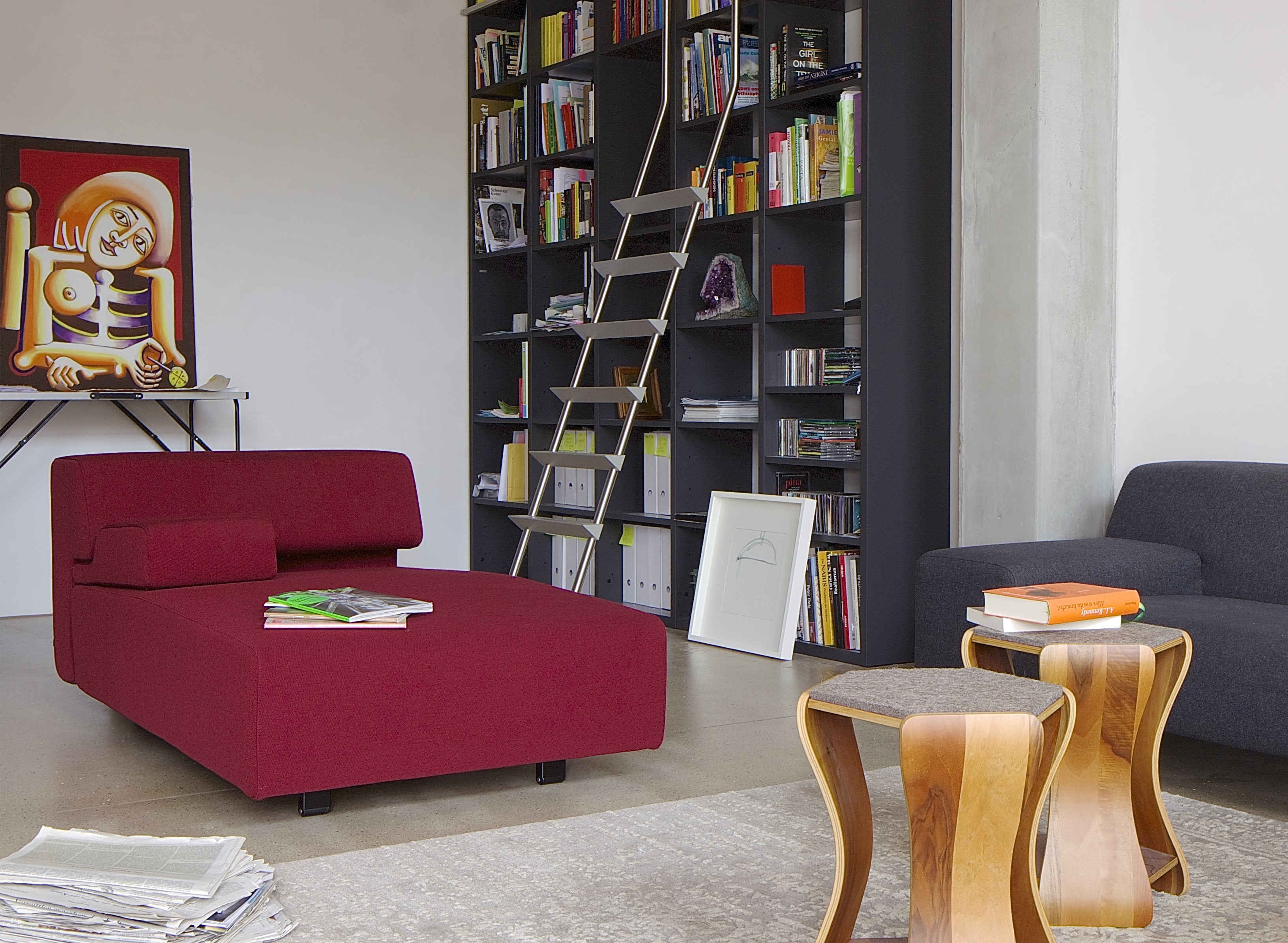 Einrichtungsbeispiel Wohnen im Industriebau