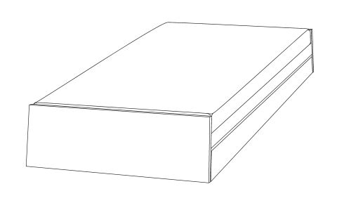 Matratze für das Bett Lönneberga