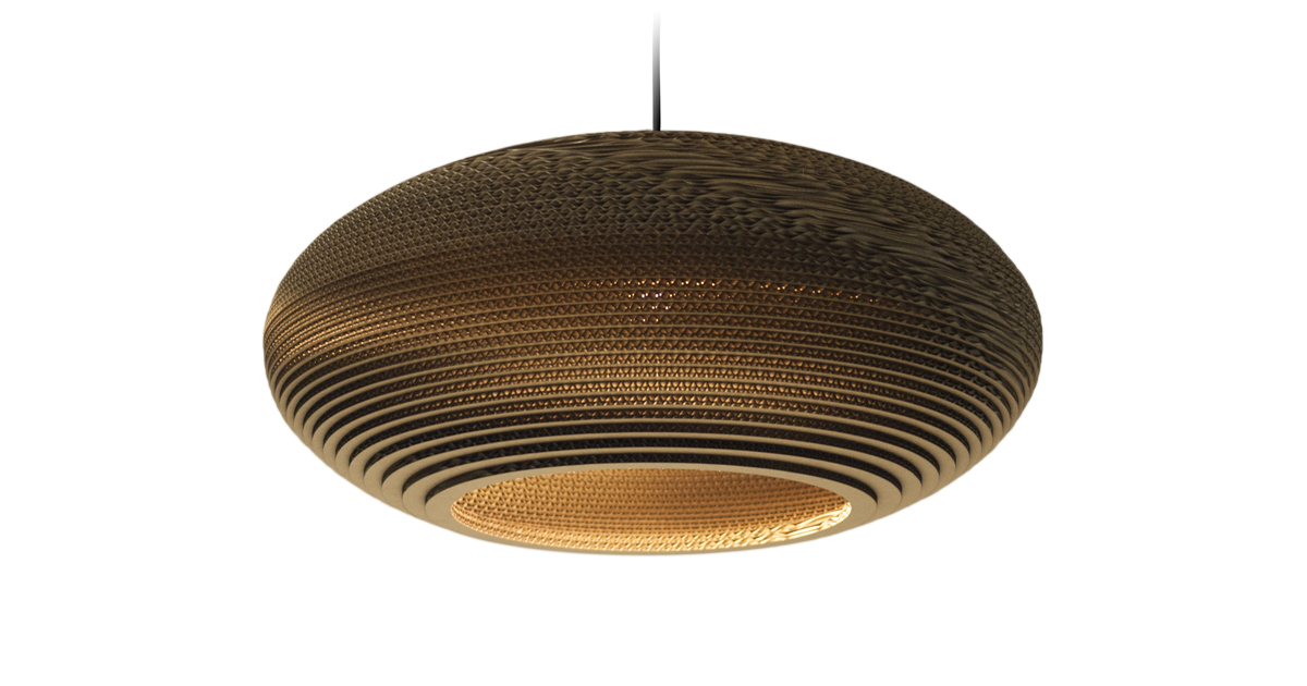 Pendelleuchte Scraplights Disc Natural