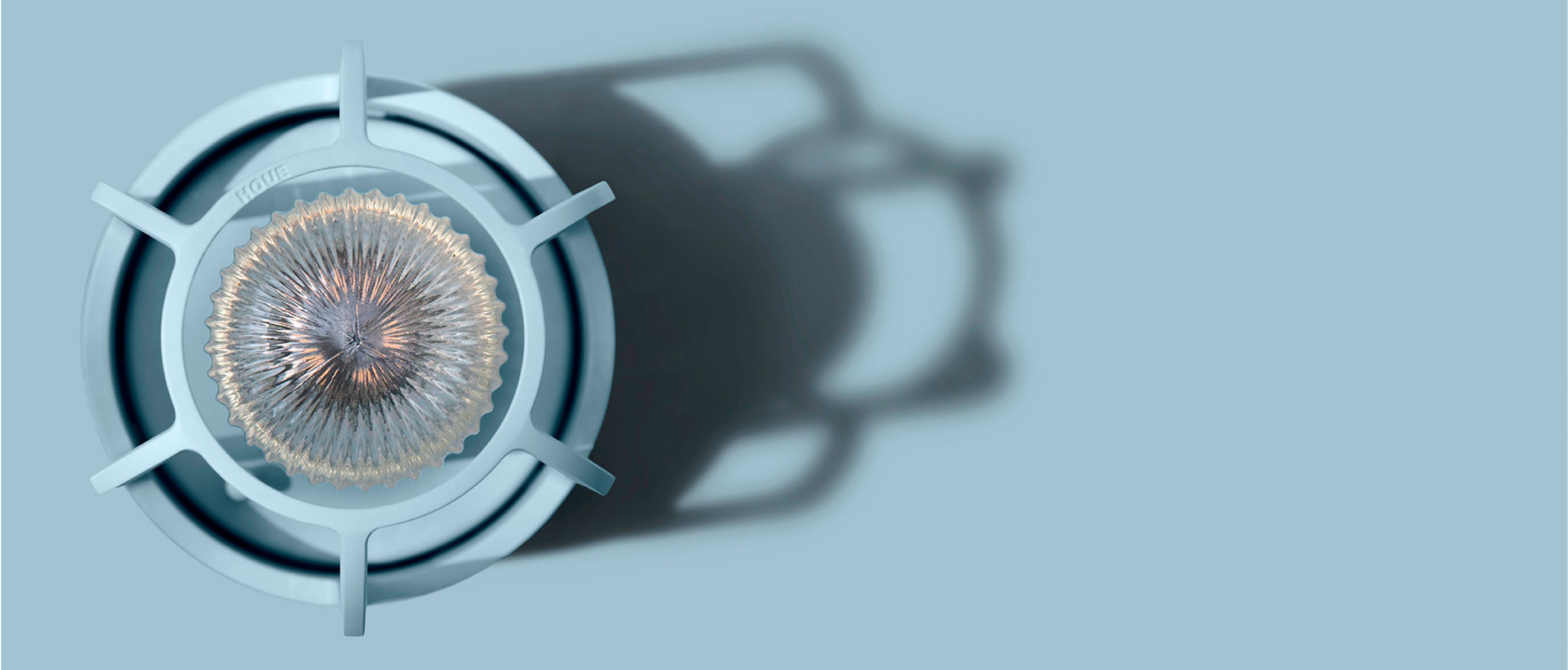 Von oben fotografierte Solarleuchte Light No1 von Houe