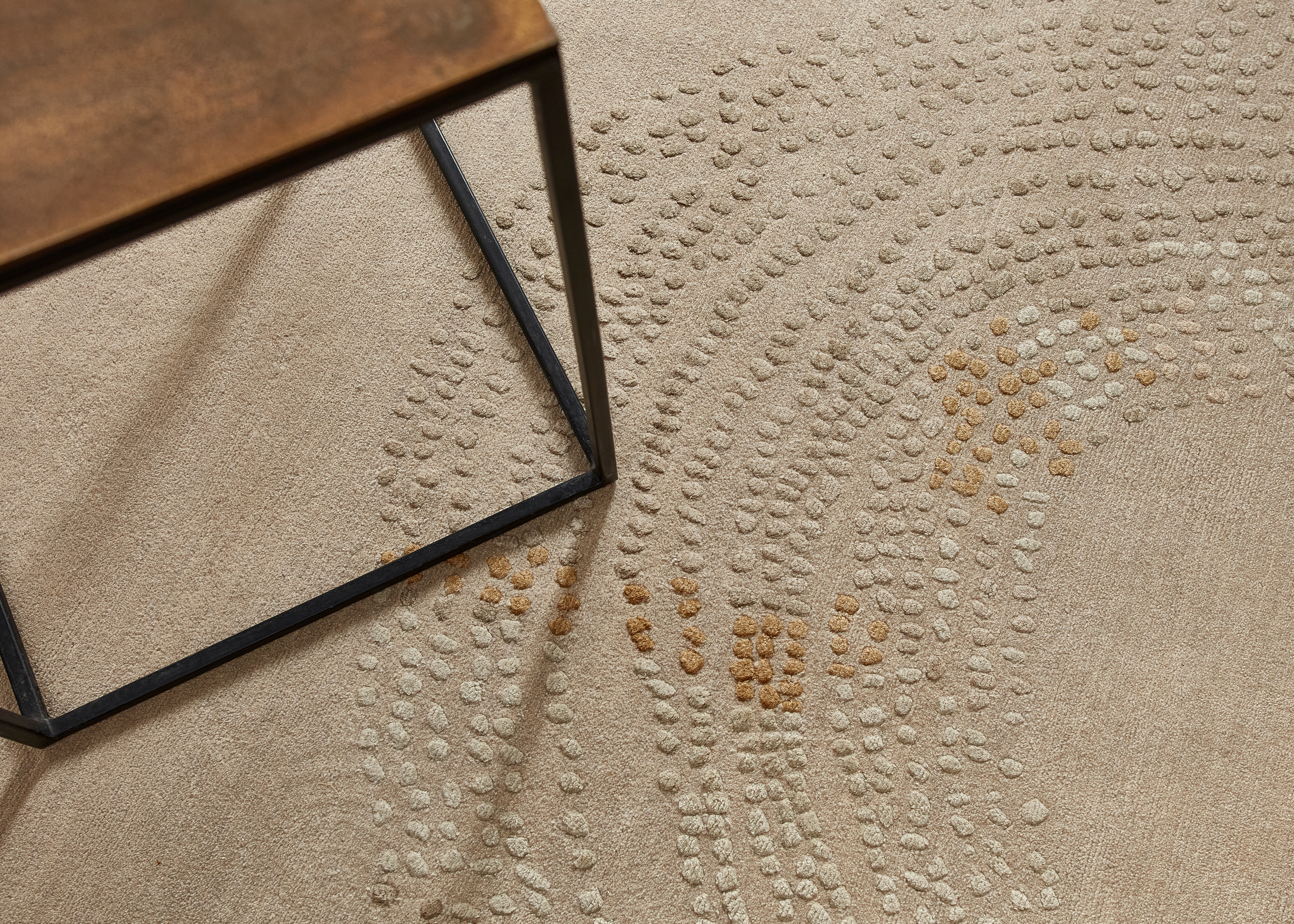 Teppich Inko Circle beige