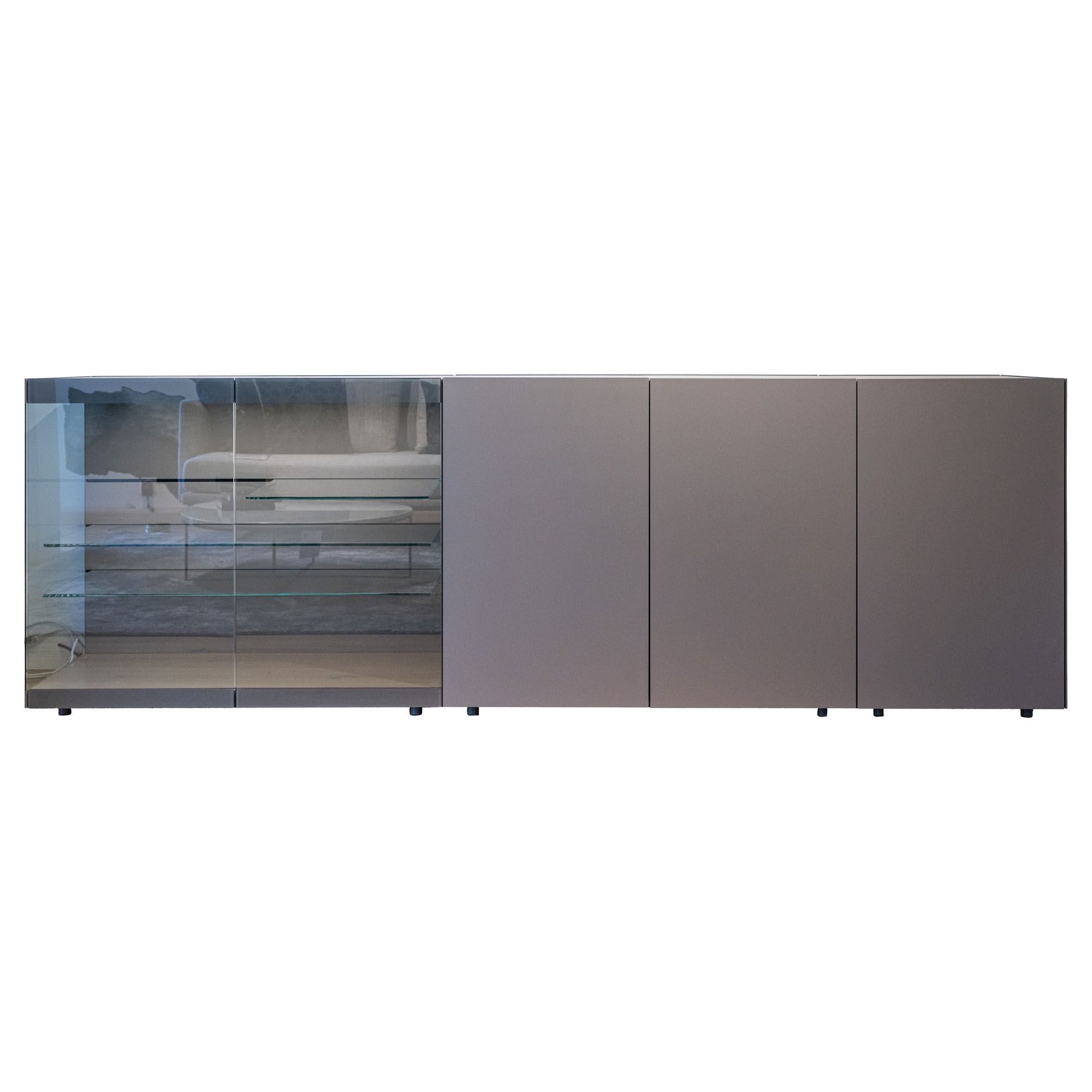 Sideboard mit Vitrine Cube light