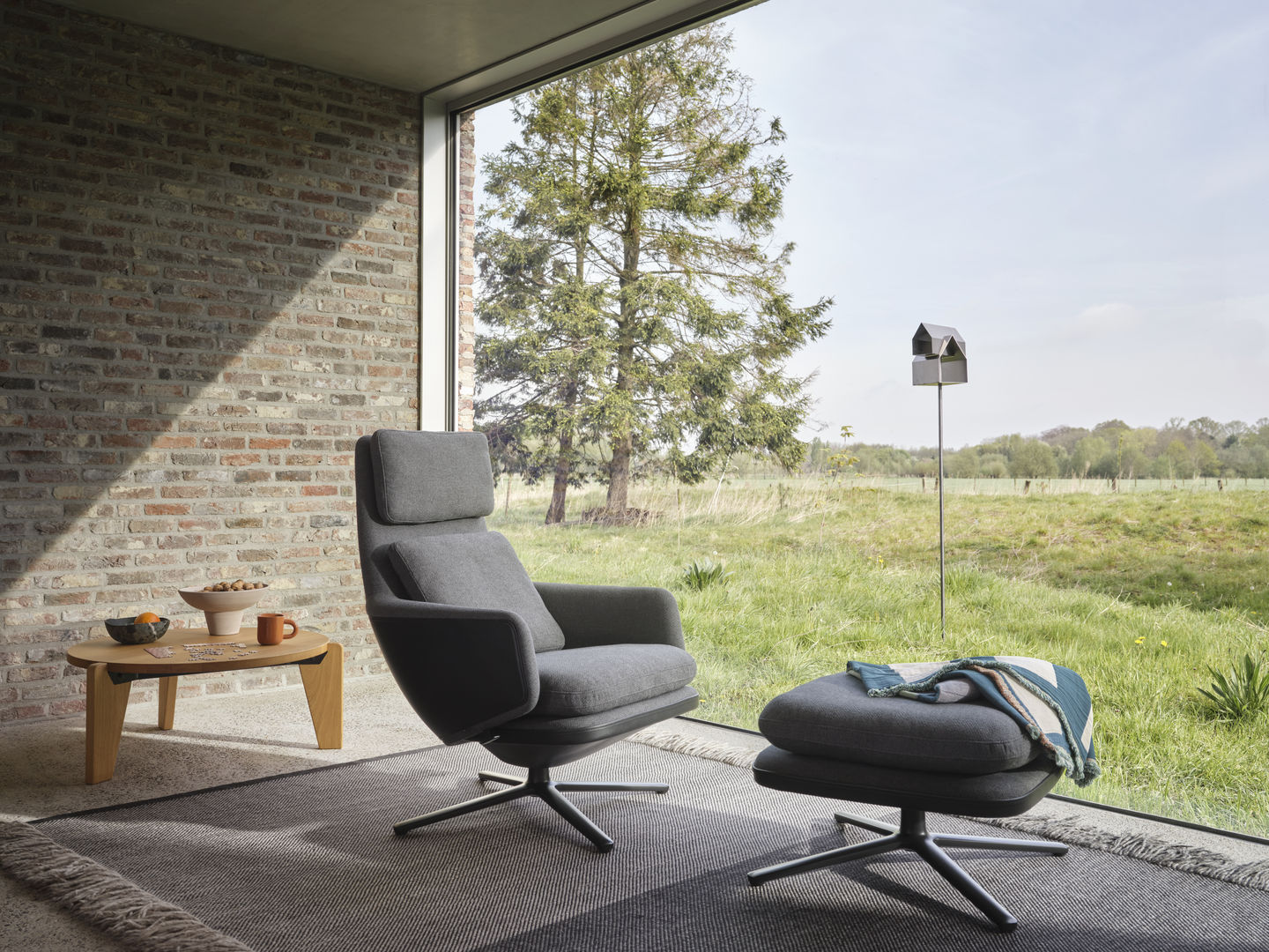 Sessel Grand Relax mit Ottoman | Vitra