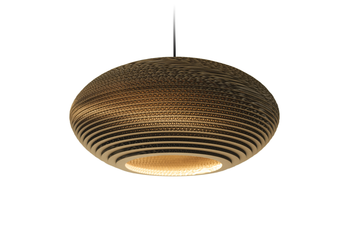 Pendelleuchte Scraplights Disc Natural