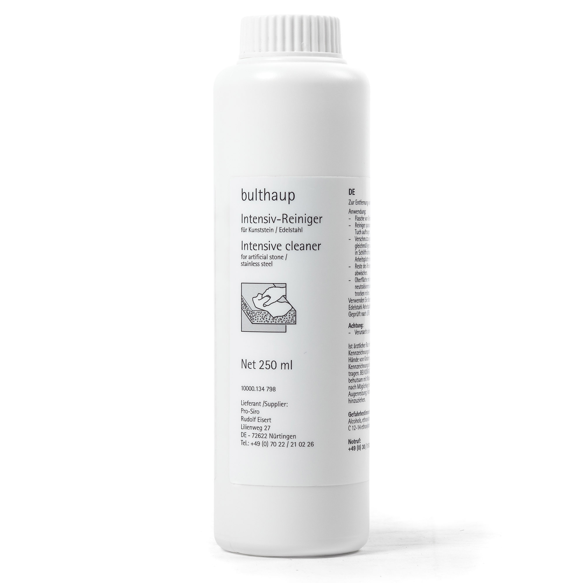 Intensiv-Reiniger für Kunststein oder Edelstahl