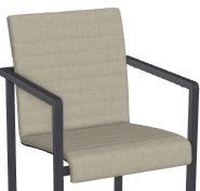 Sitzpolster für Armlehnstuhl Natal Alu