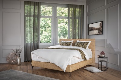 Boxspring-Polsterbett von Tréca Paris mit Kopfteil Portofino