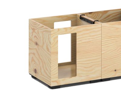 Pixel Box mit seitlichen Öffnungen